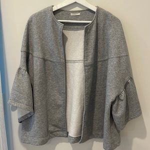 ❤️ Anthropologie Evelyn K Ruffle Sleeve Jacket